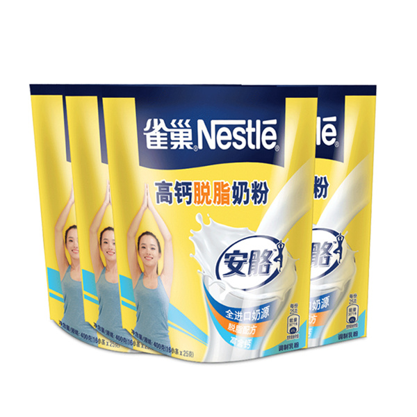 nestle 雀巢 安骼脱脂奶粉 400g*4袋